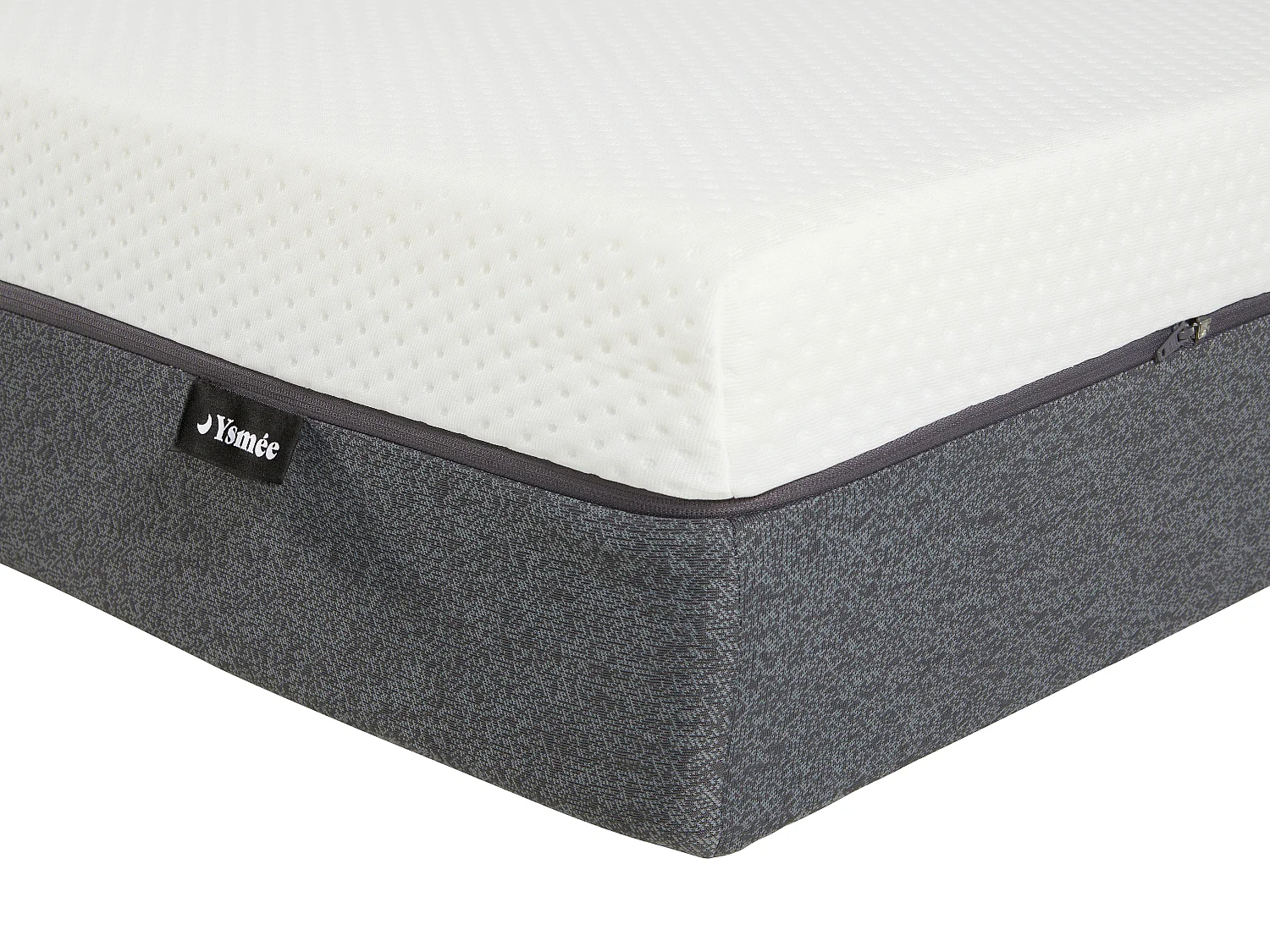 Matelas 180 x 200 cm hybride ressorts ensachés accueil mémoire de forme et mousse 7 zones déhoussable ép.25cm - KEPUR de YSMÉE