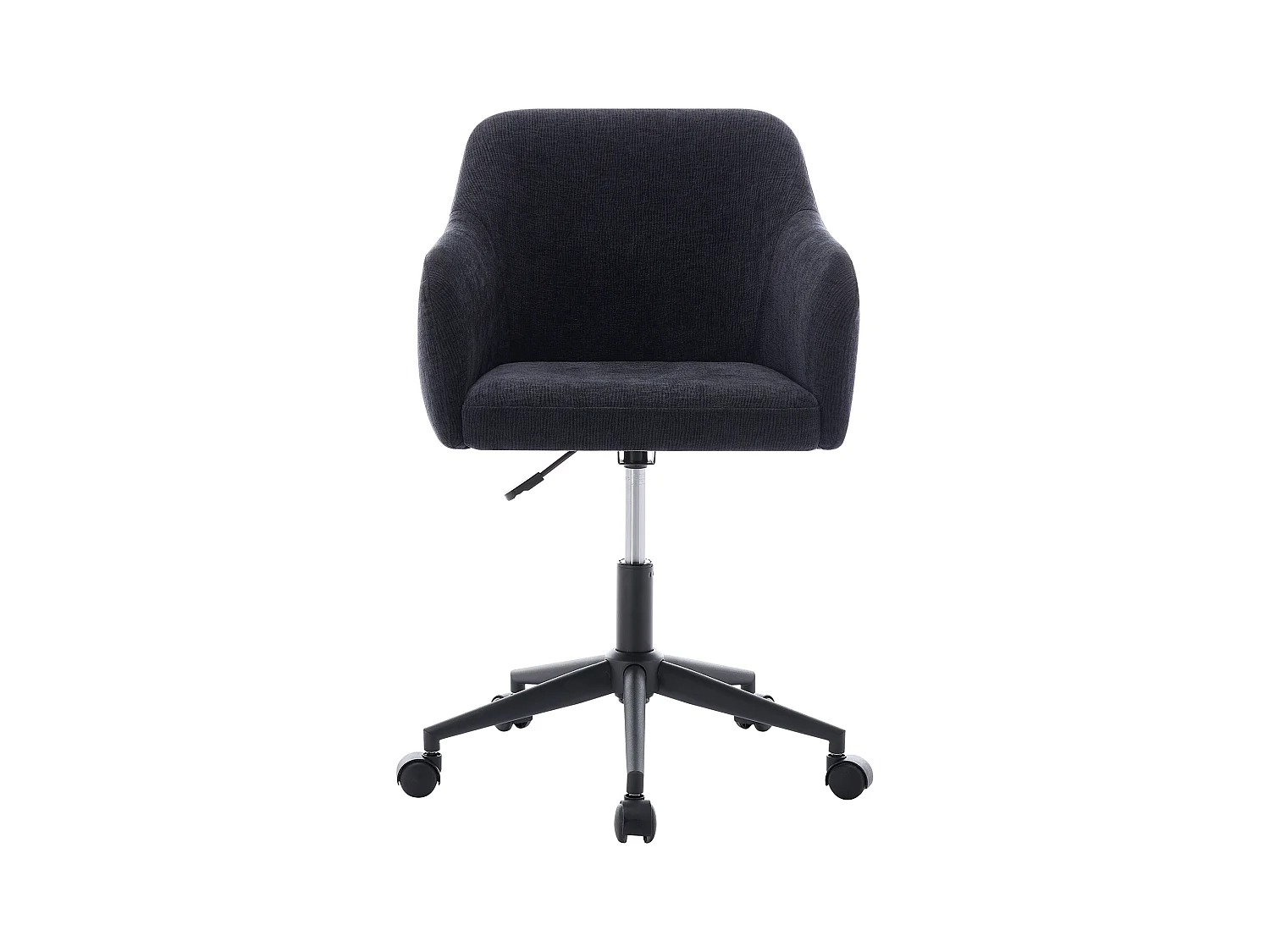 Sedia da ufficio Altezza regolabile Tessuto testurizzato Nero - MATOMI