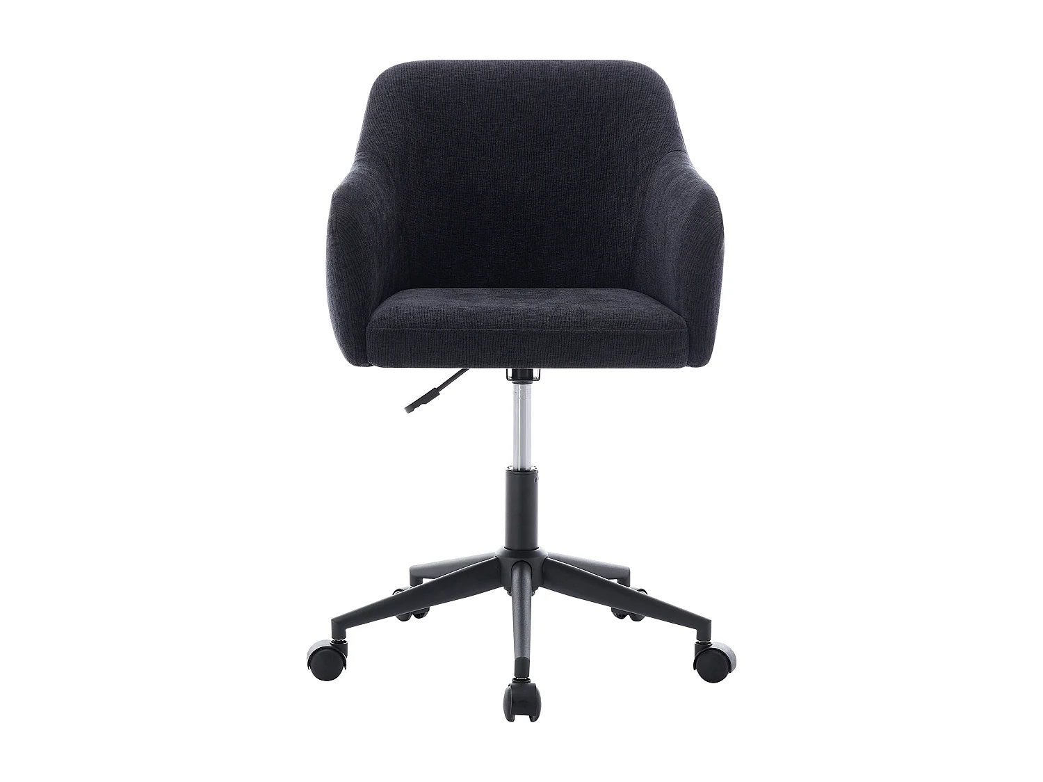 Bürostuhl höhenverstellbar - Strukturstoff - Schwarz - MATOMI