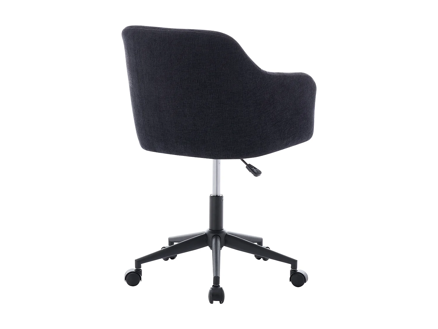 Bürostuhl höhenverstellbar - Strukturstoff - Schwarz - MATOMI