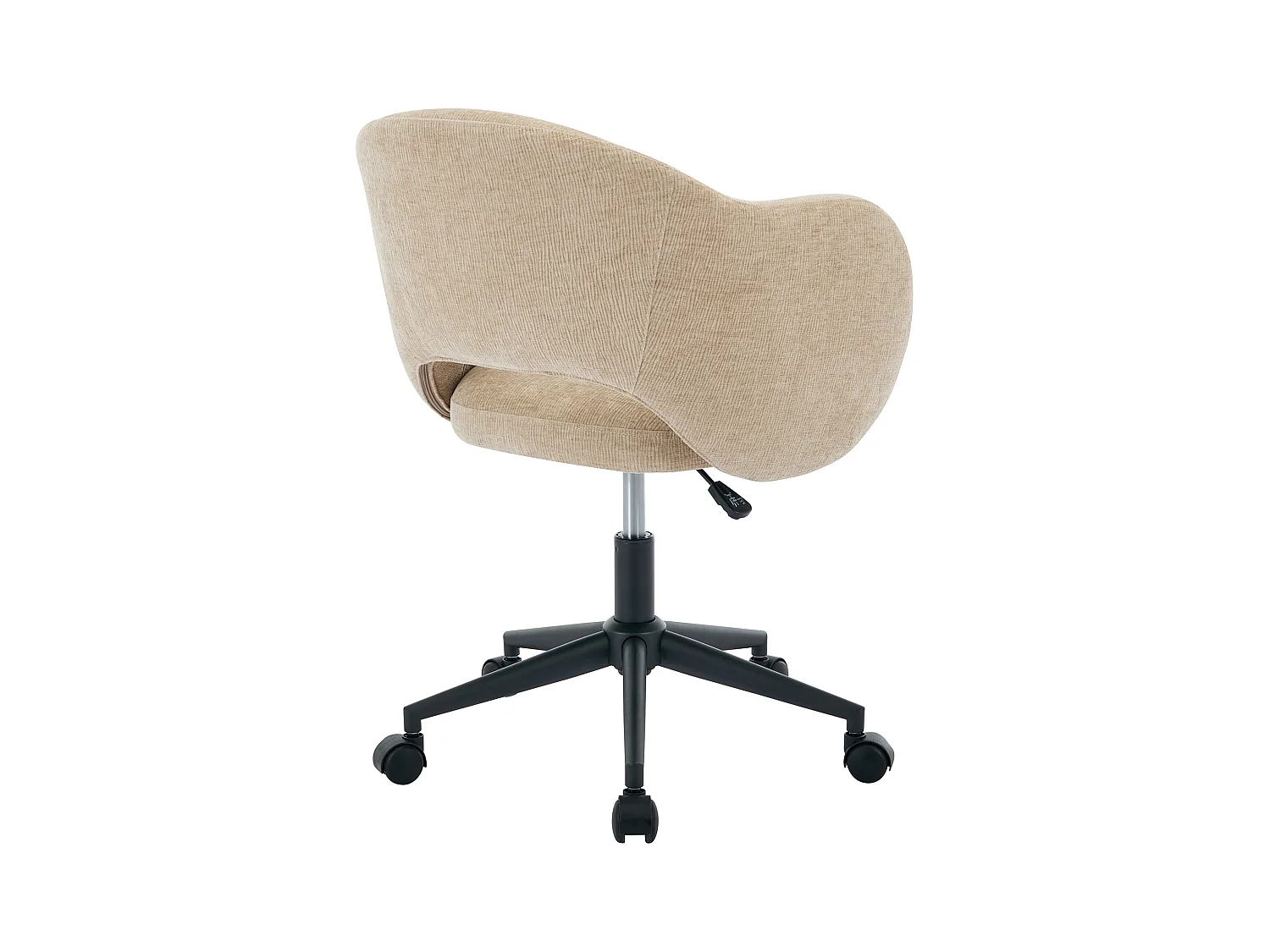 Krzesło biurowe - Teksturowana tkanina - Beżowy - ACACILIO