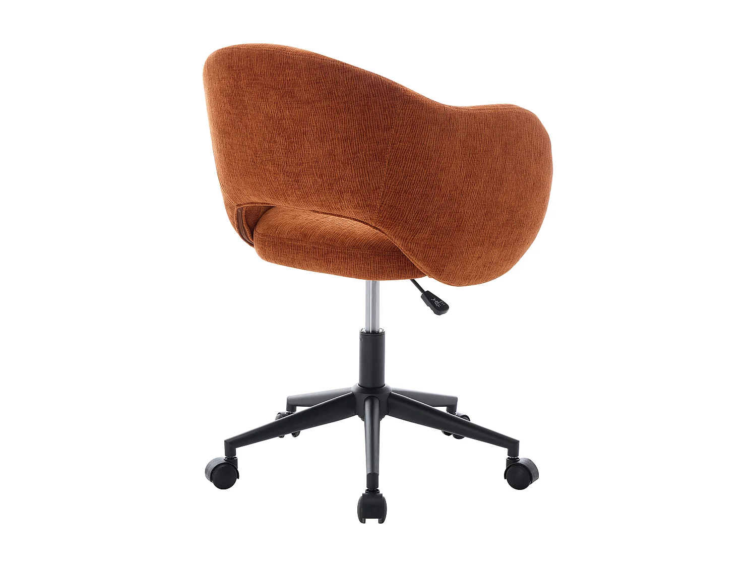 Krzesło biurowe - Teksturowana tkanina - Terakota - ACACILIO