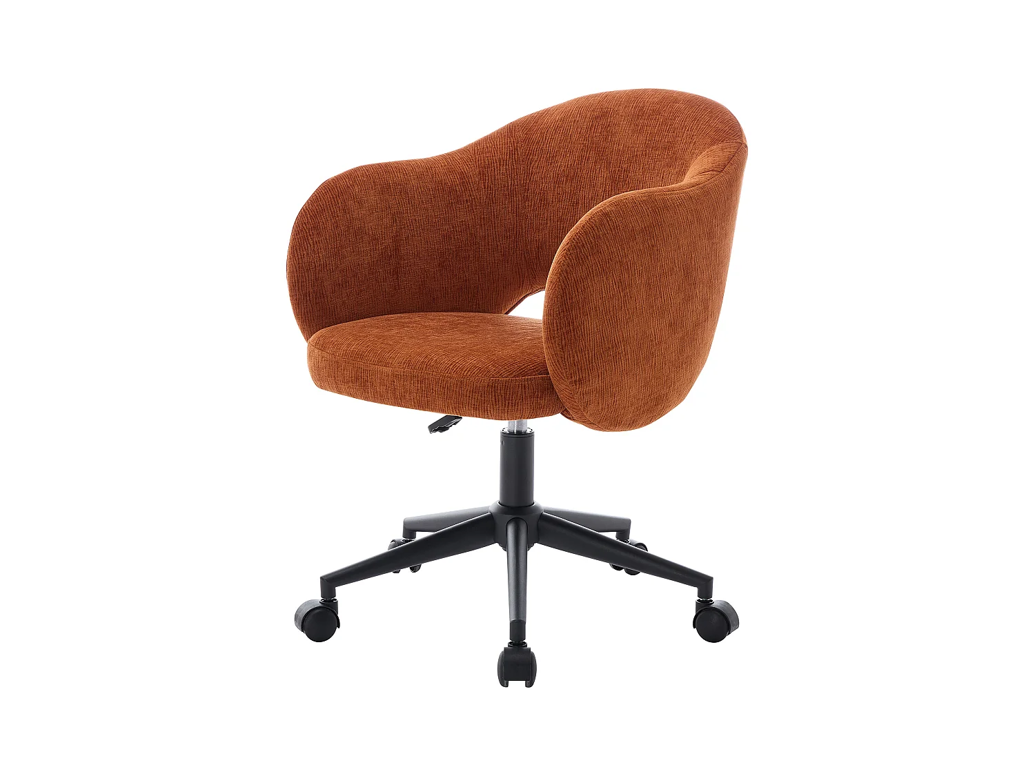 Bureaustoel - Stof met textuur - Terracotta - ACACILIO