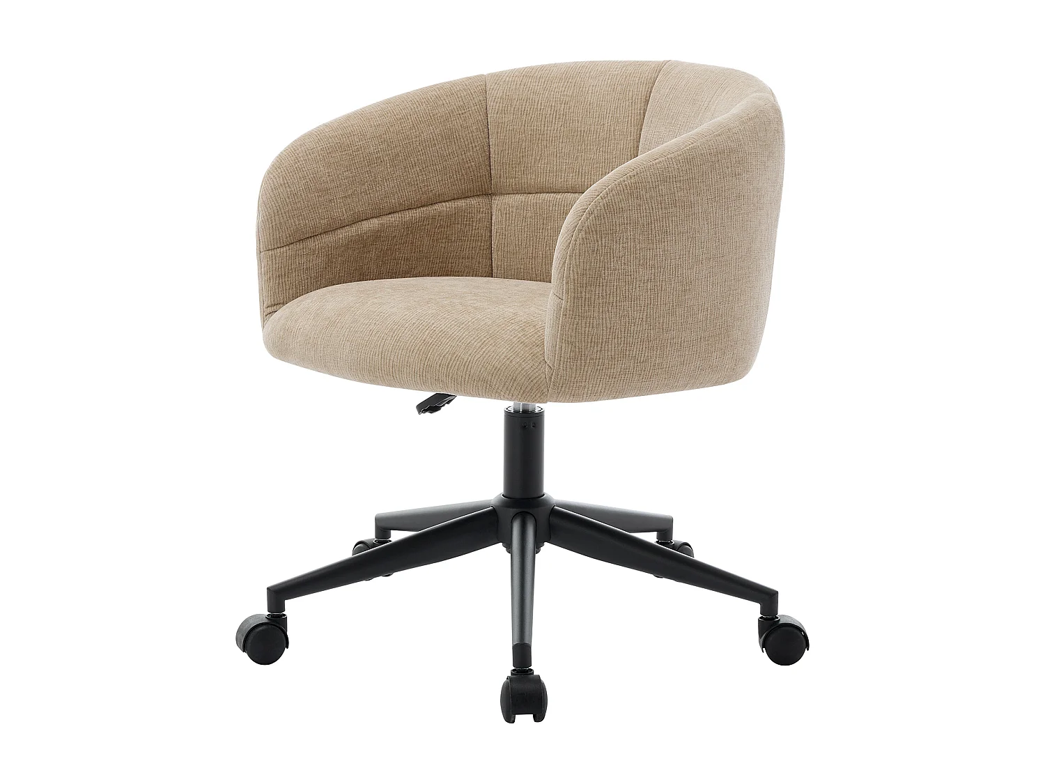 Chaise de bureau - Tissu texturé - Beige - NOMITIO