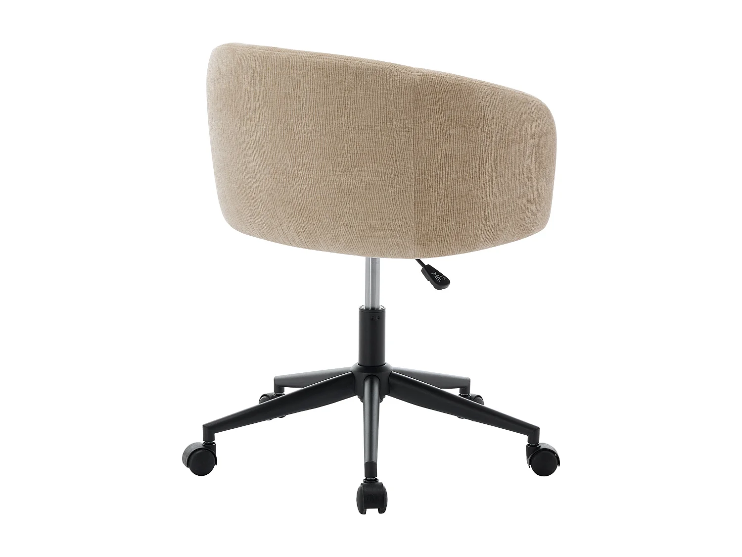 Chaise de bureau - Tissu texturé - Beige - NOMITIO