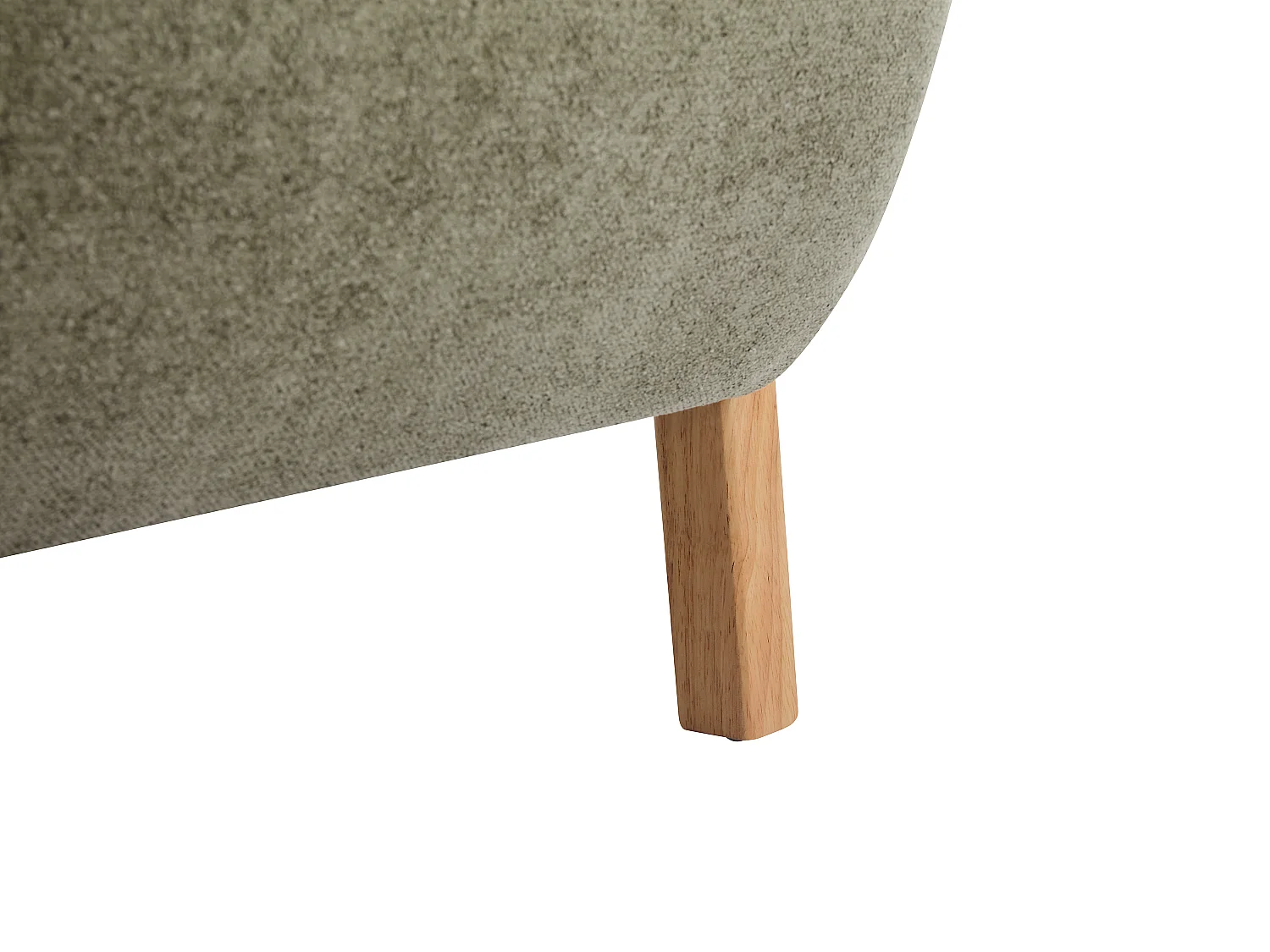 2-sitssoffa i grönt tyg och trä JULOMO