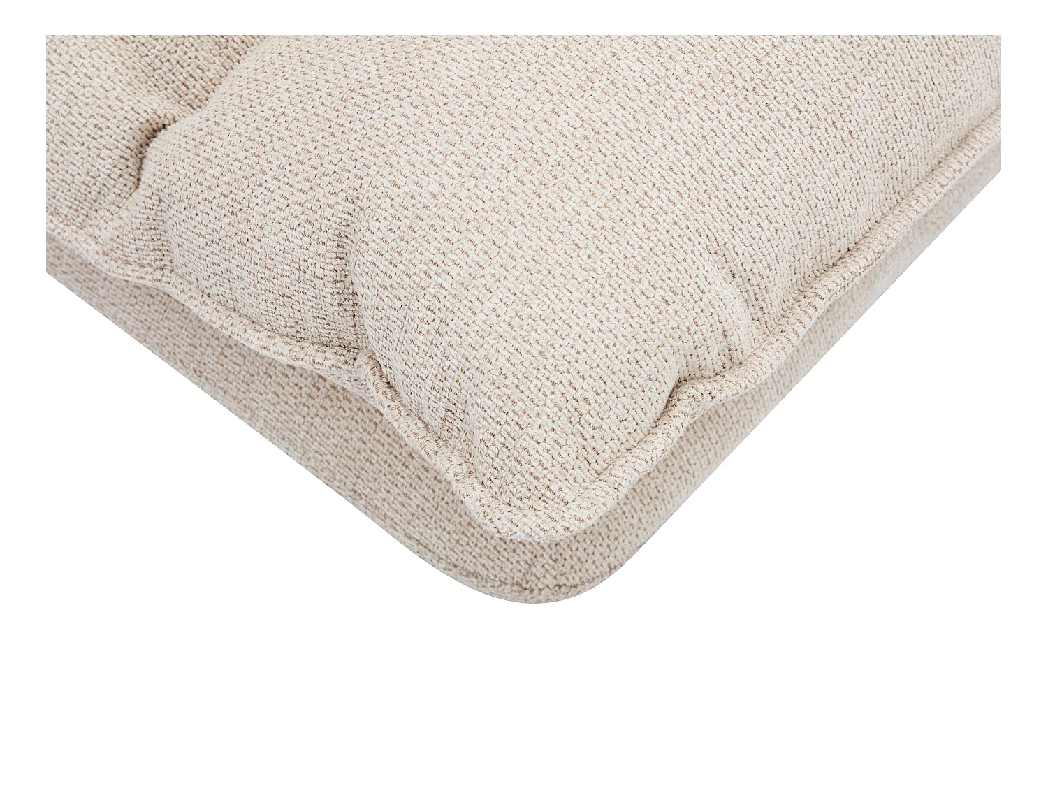 Fauteuil paresseux convertible réglable en tissu chiné beige MURTERA