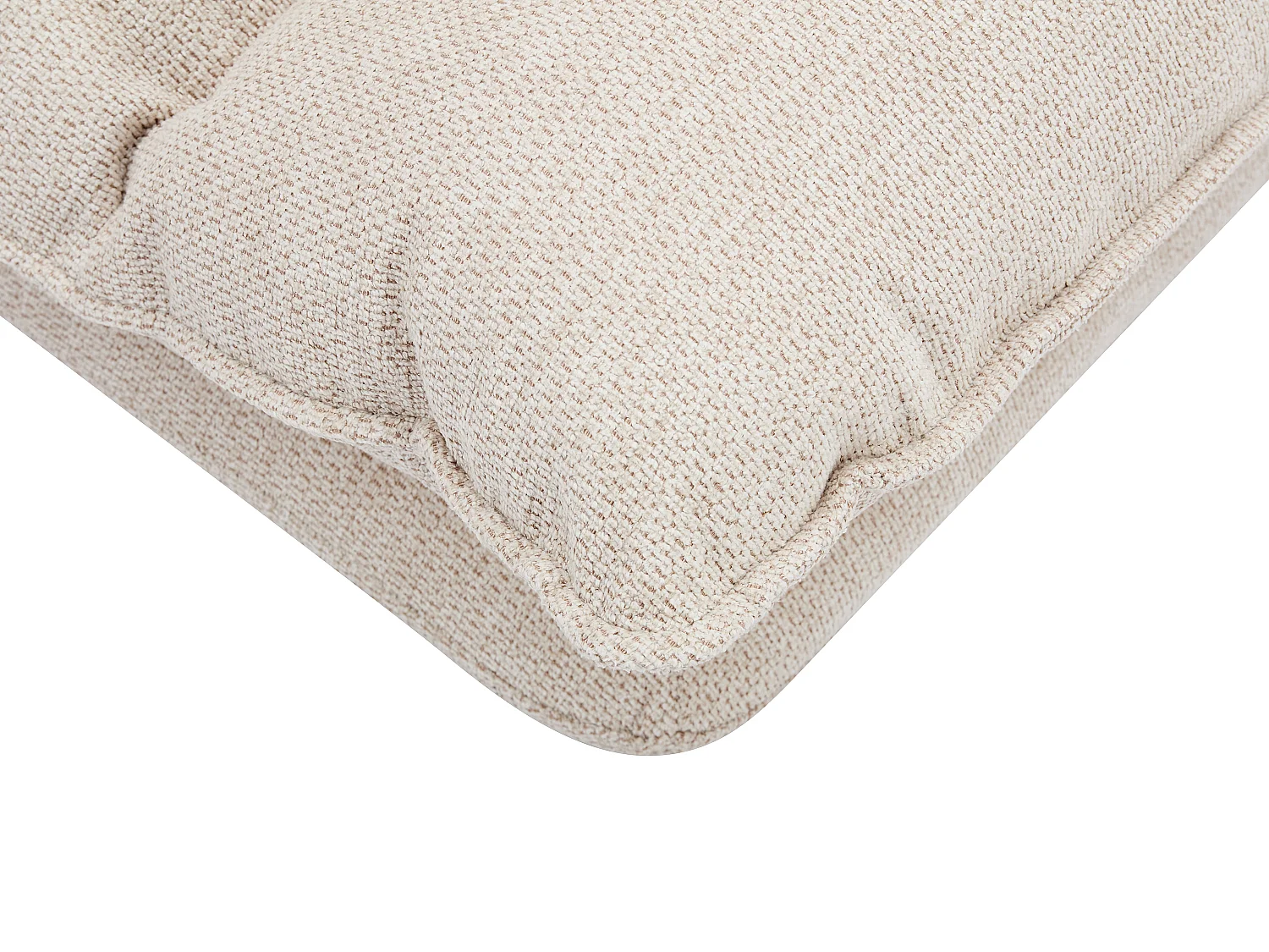 Fauteuil paresseux convertible réglable en tissu chiné beige MURTERA