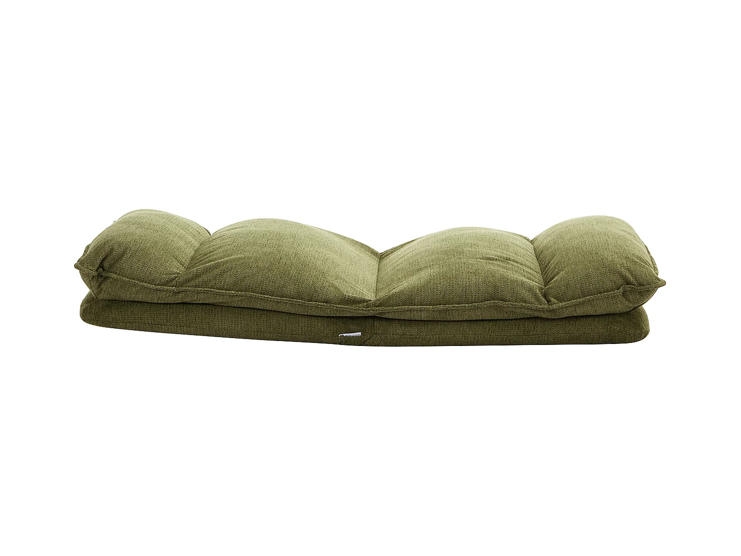Sillón cama ajustable de tela jaspeado verde MURTERA