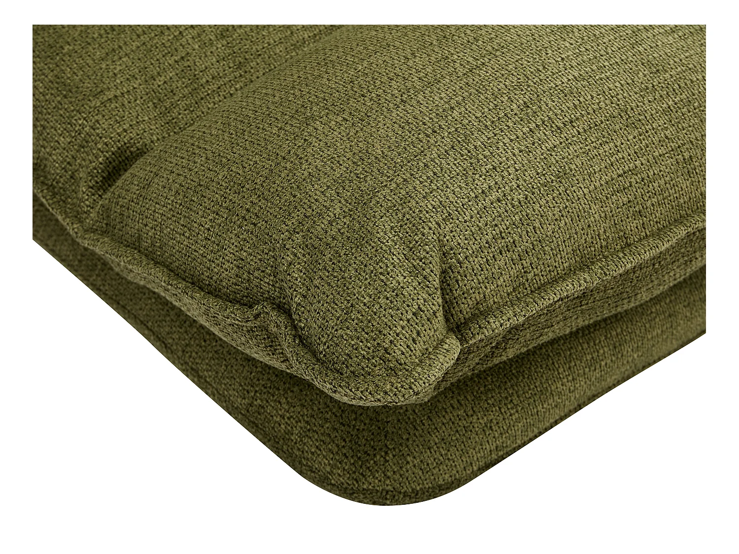 Sillón cama ajustable de tela jaspeado verde MURTERA