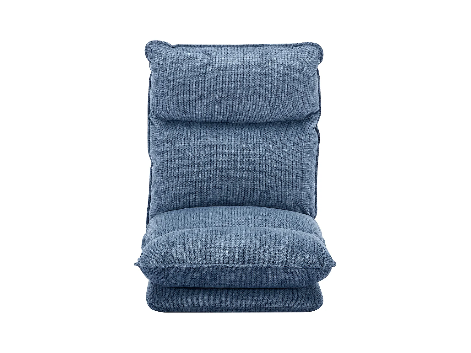 Sessel mit einstellbarer Schlaffunktion - melierter Stoff - Blau - MURTERA