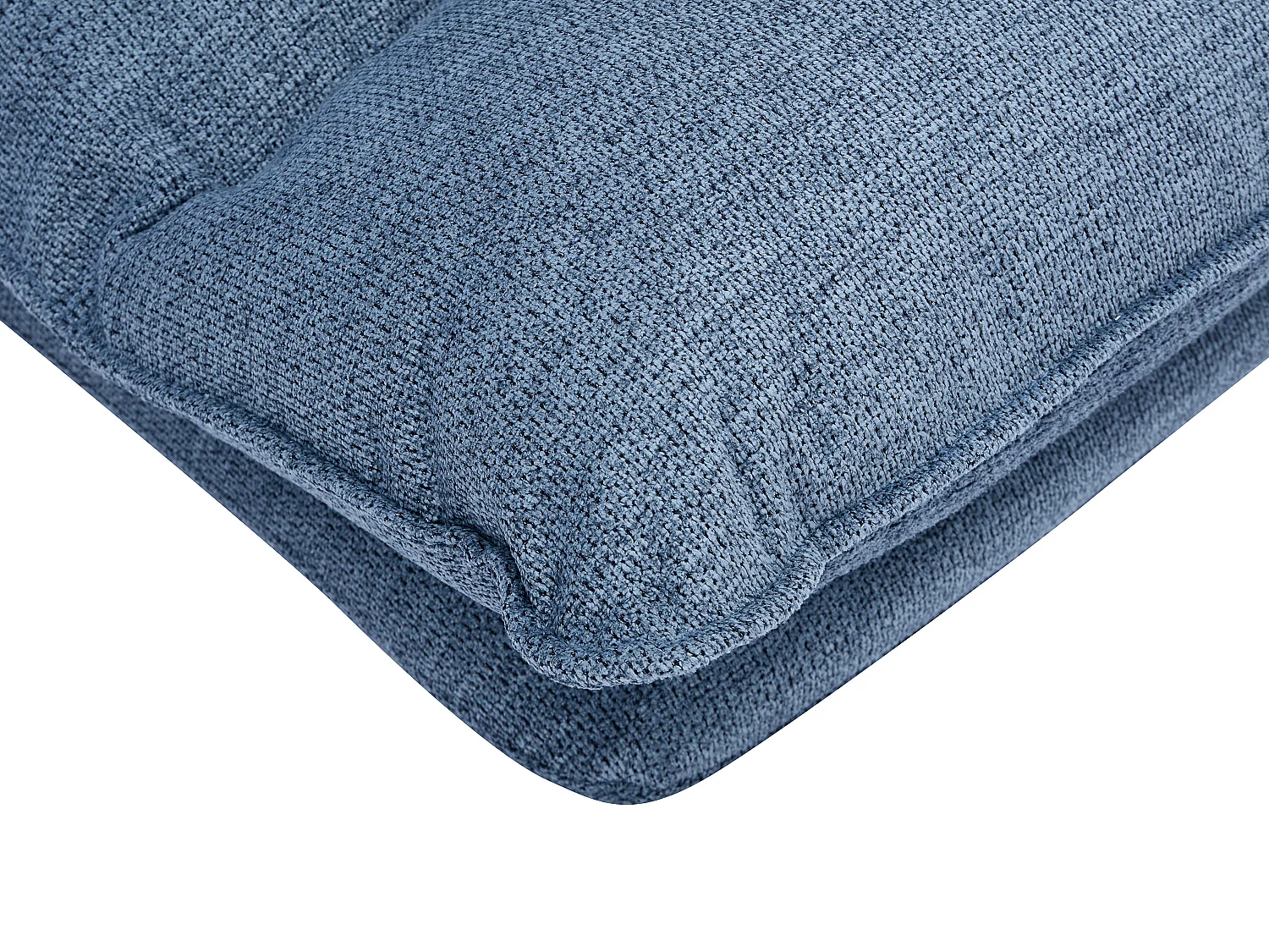 Fauteuil paresseux convertible réglable en tissu chiné bleu MURTERA