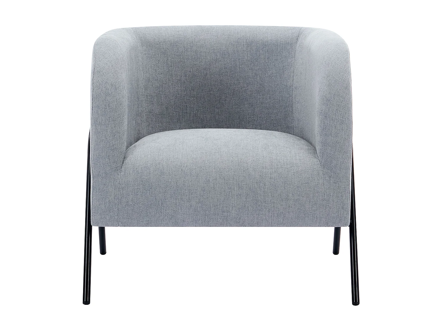 Fauteuil en tissu gris BLINODA