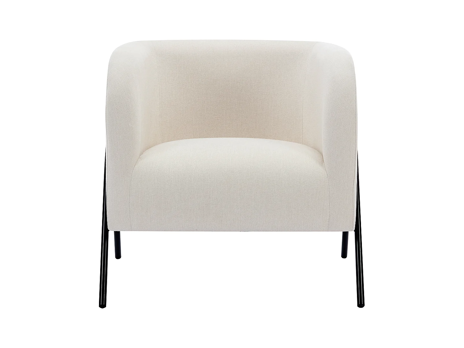 Sillón de tela beige BLINODA