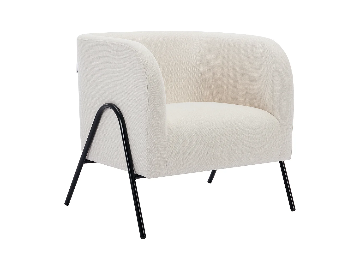 Sillón de tela beige BLINODA