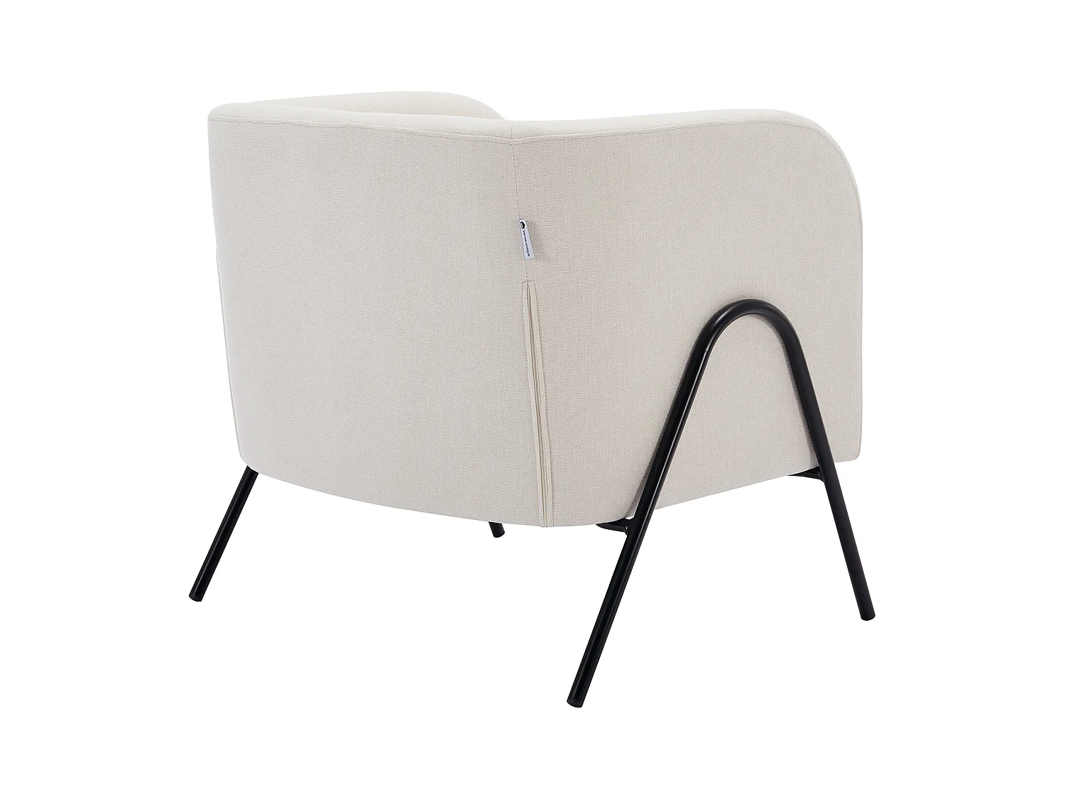 Sillón de tela beige BLINODA