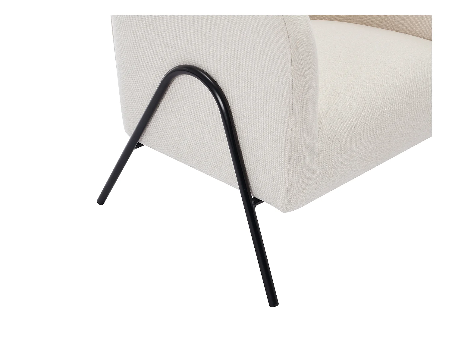 Sillón de tela beige BLINODA