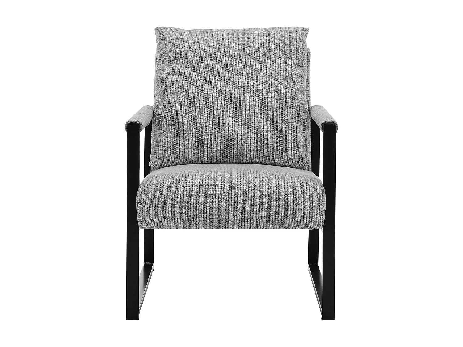 Fauteuil en tissu texturé gris ISPORI