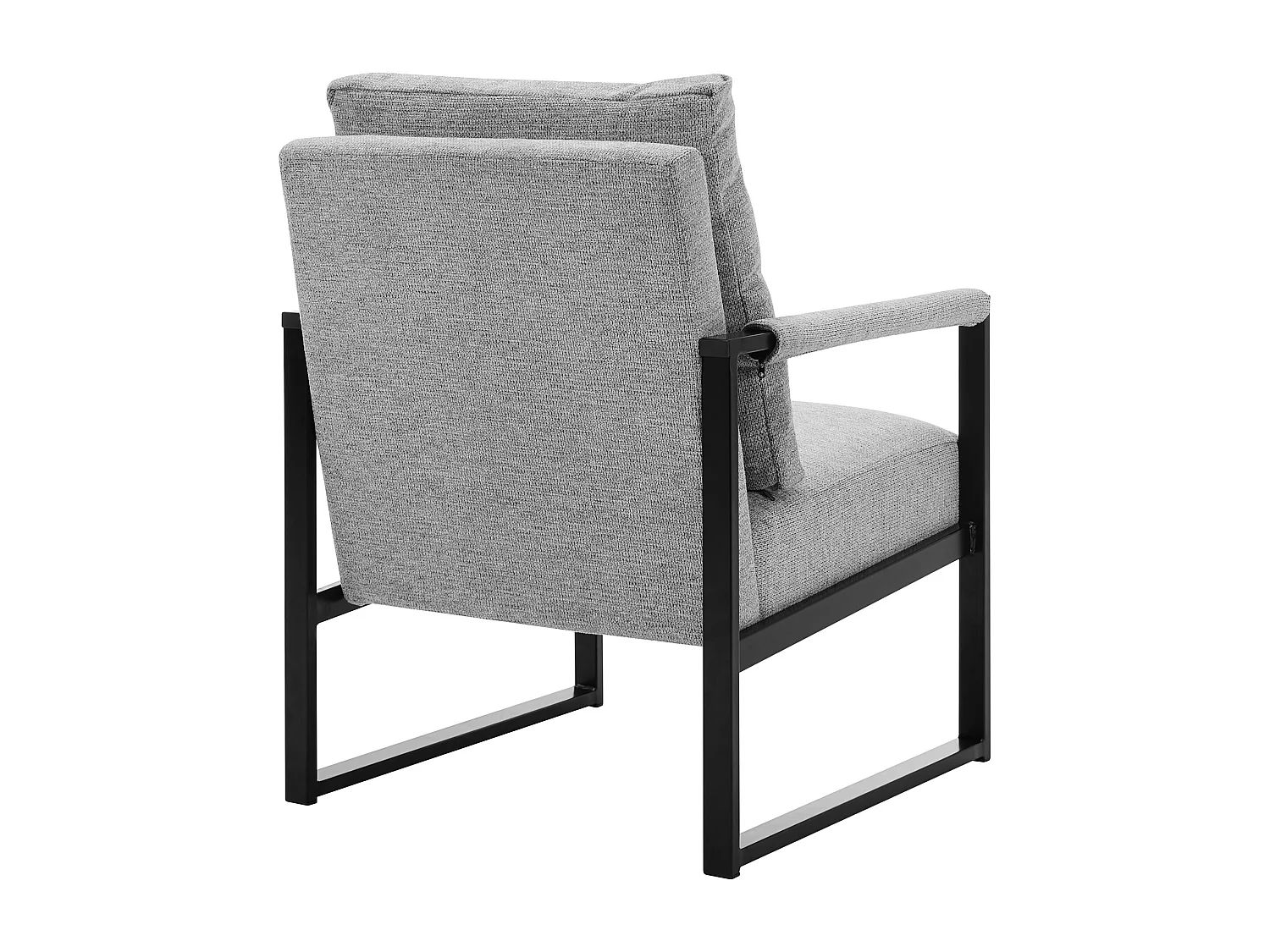 Fauteuil en tissu texturé gris ISPORI