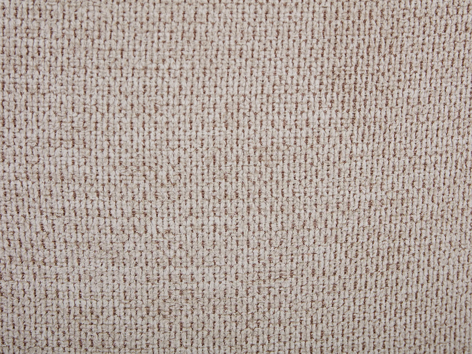 Fauteuil pivotant en tissu chiné beige SELENDO