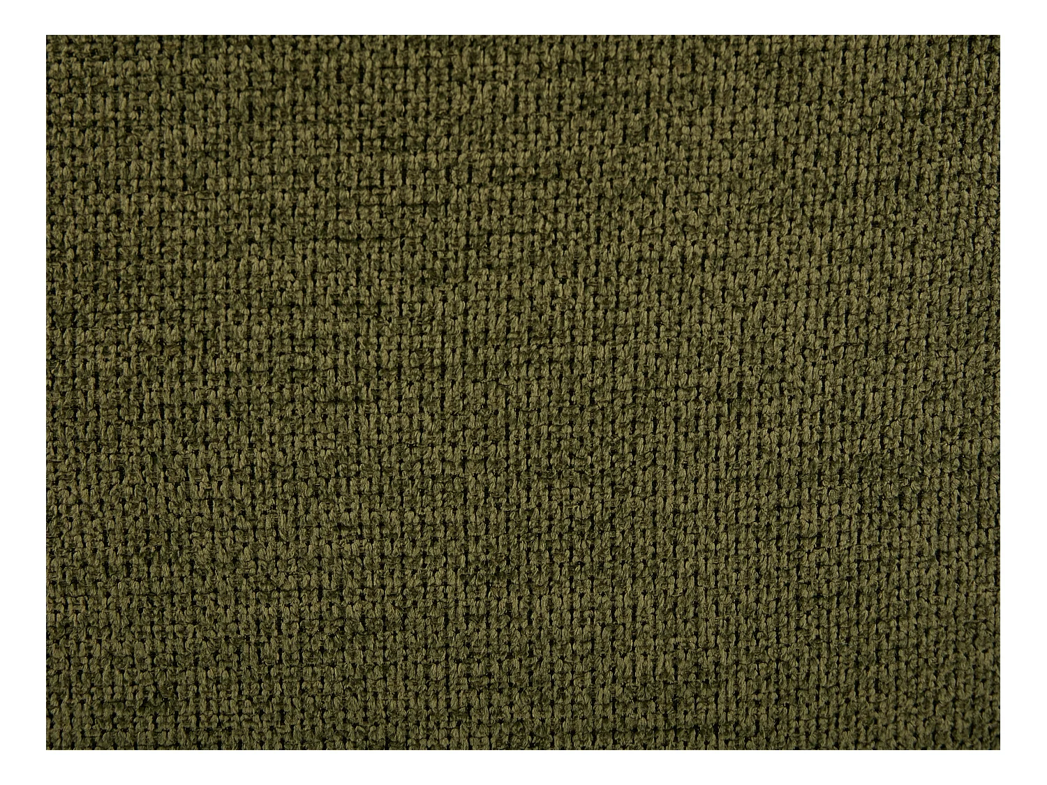 Draaifauteuil van groene gechineerde stof SELENDO