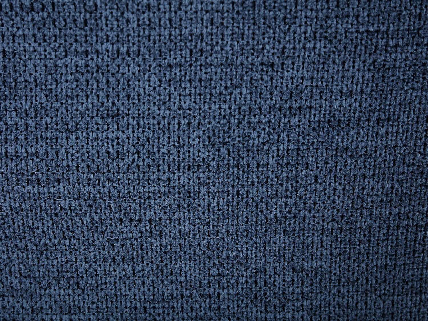 Fauteuil pivotant en tissu chiné bleu SELENDO