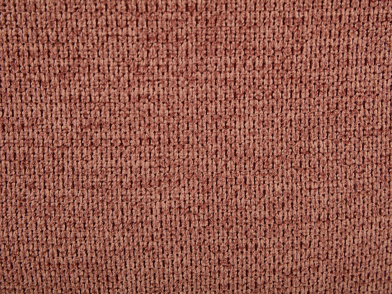 Fauteuil pivotant en tissu chiné terracotta SELENDO