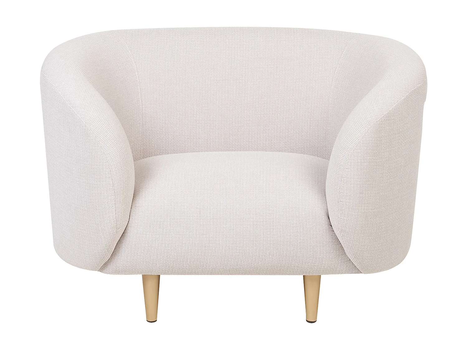 Sessel Art-Déco-Stil mit Armlehnen Metallgestell Stoff beige / gold modern Loen