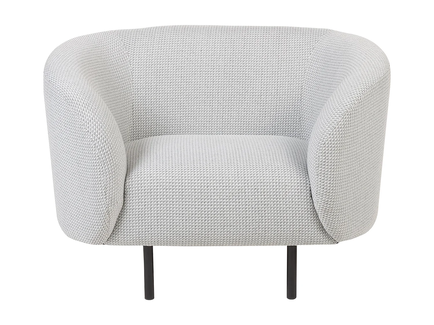 Fauteuil LOEN Tissu Noir/blanc