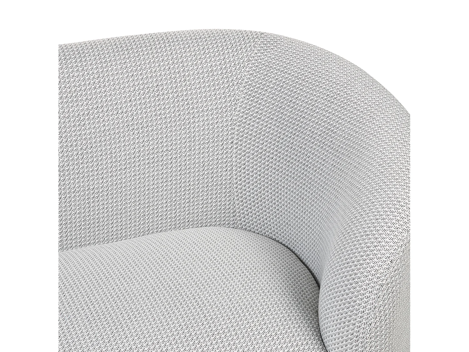 Fauteuil LOEN Tissu Noir/blanc