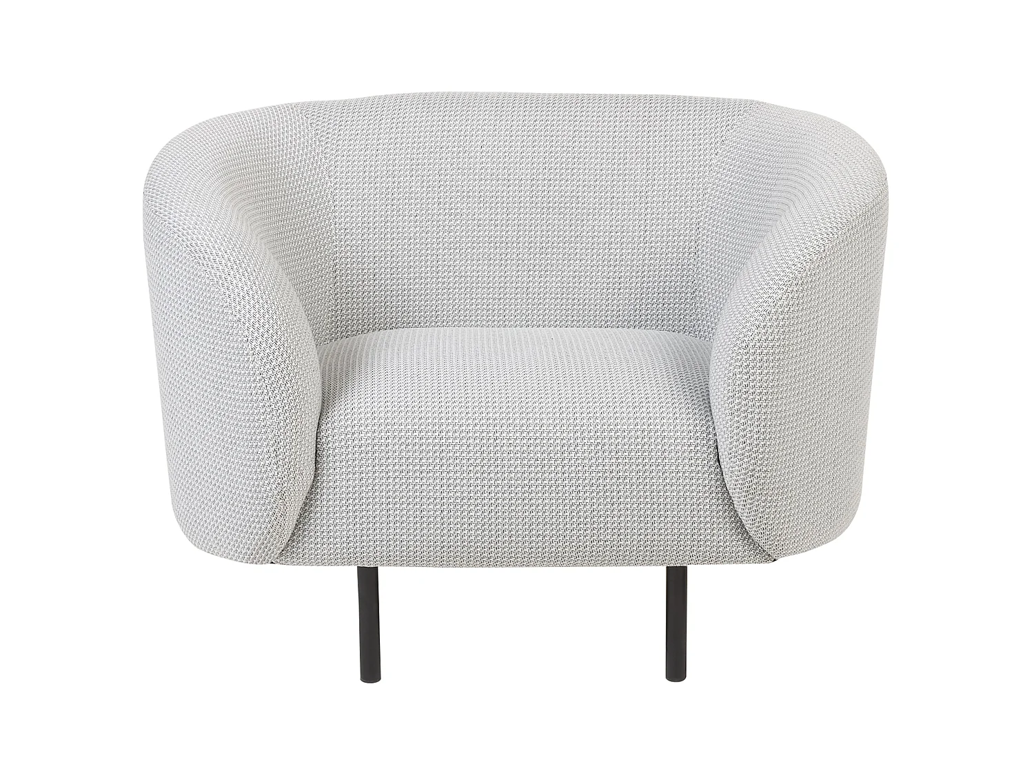 Fauteuil LOEN Tissu Noir/blanc