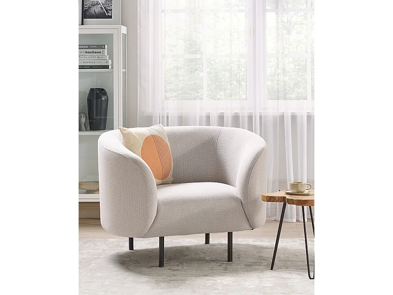 Fauteuil LOEN Tissu Beige clair