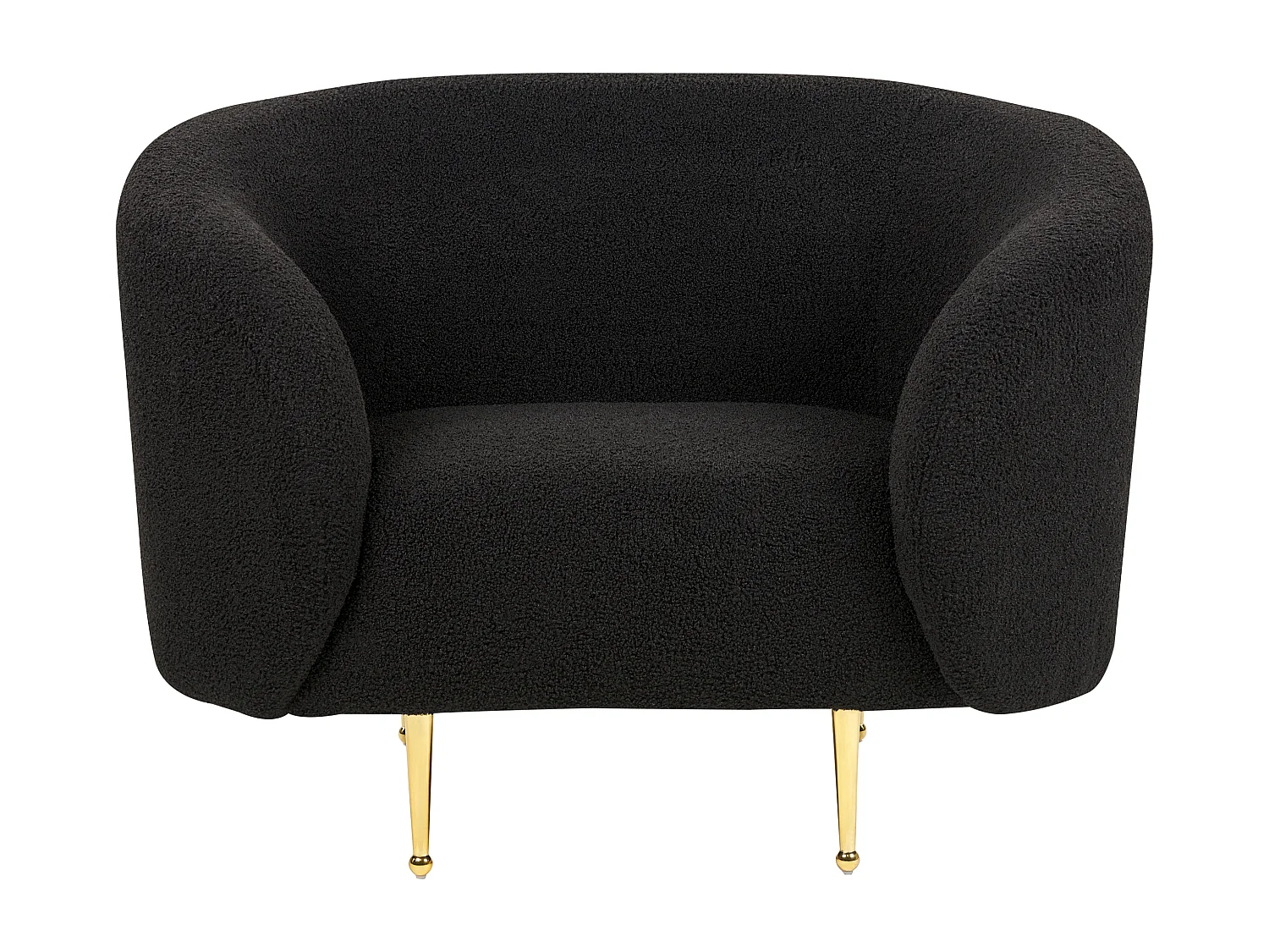 Fauteuil LOEN Bouclé Zwart