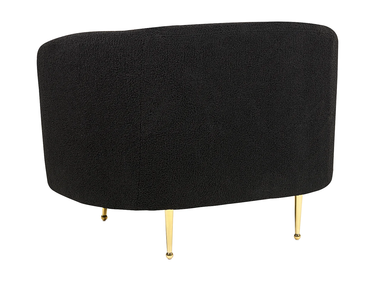 Fauteuil LOEN Bouclé Noir