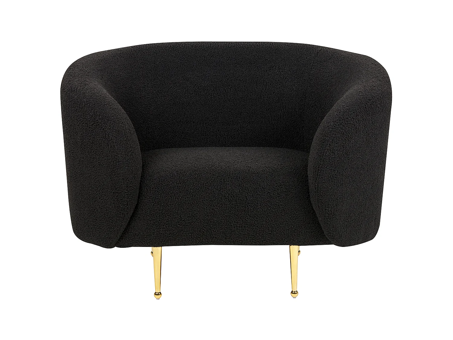Fauteuil LOEN Bouclé Noir
