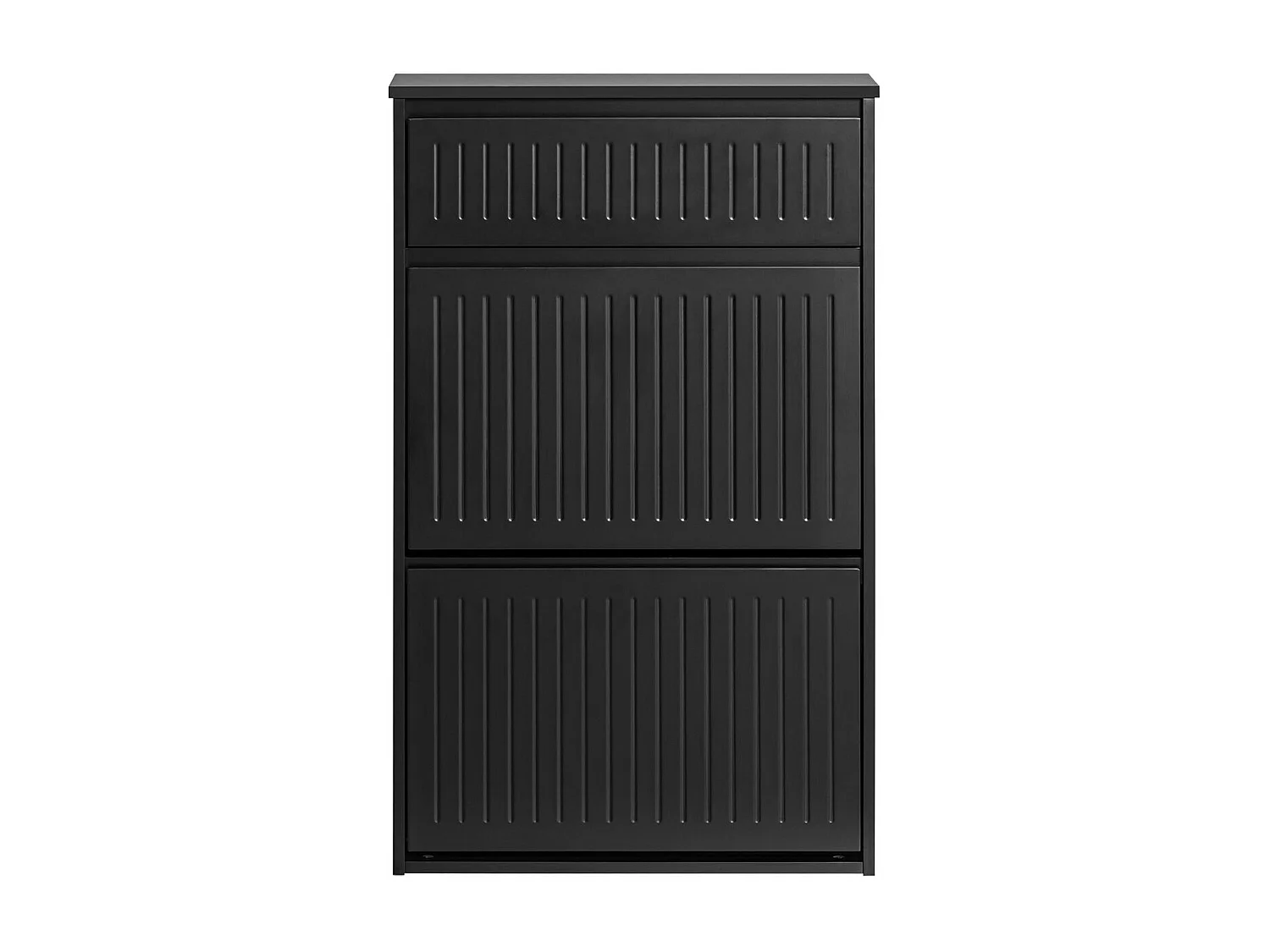 Zapatero Con 2 Solapas Y 1 Cajón Negro FSR165-SCH SoBuy