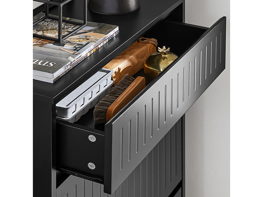 Szafka na buty z 2 drzwiami i 1 szufladą FSR165-SCH