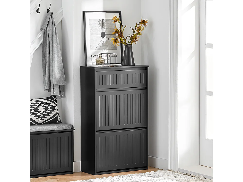 Szafka na buty z 2 drzwiami i 1 szufladą FSR165-SCH