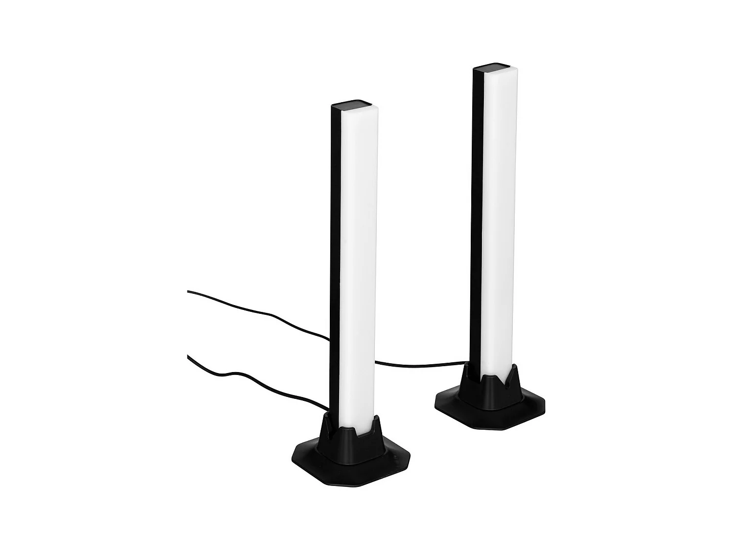 Lot de 2 Barres lumineuses multicouleur avec télécommande H 32.5 cm