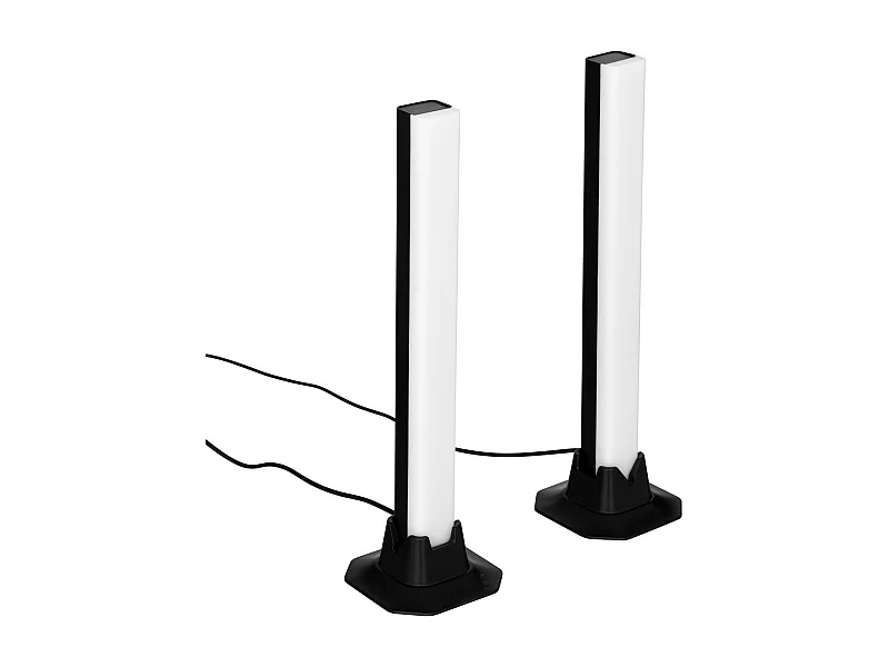 Lot de 2 Barres lumineuses multicouleur avec télécommande H 32.5 cm