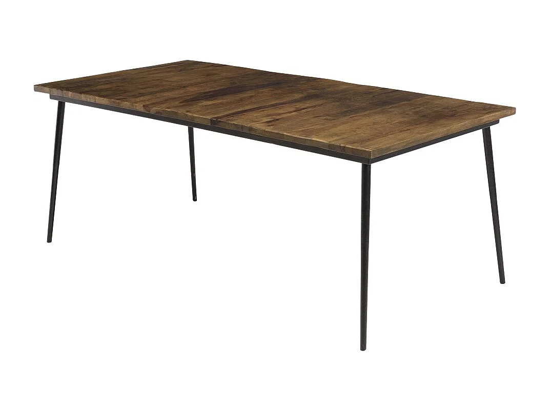 KIARA - Table à manger rectangulaire 200x100cm bois recyclé