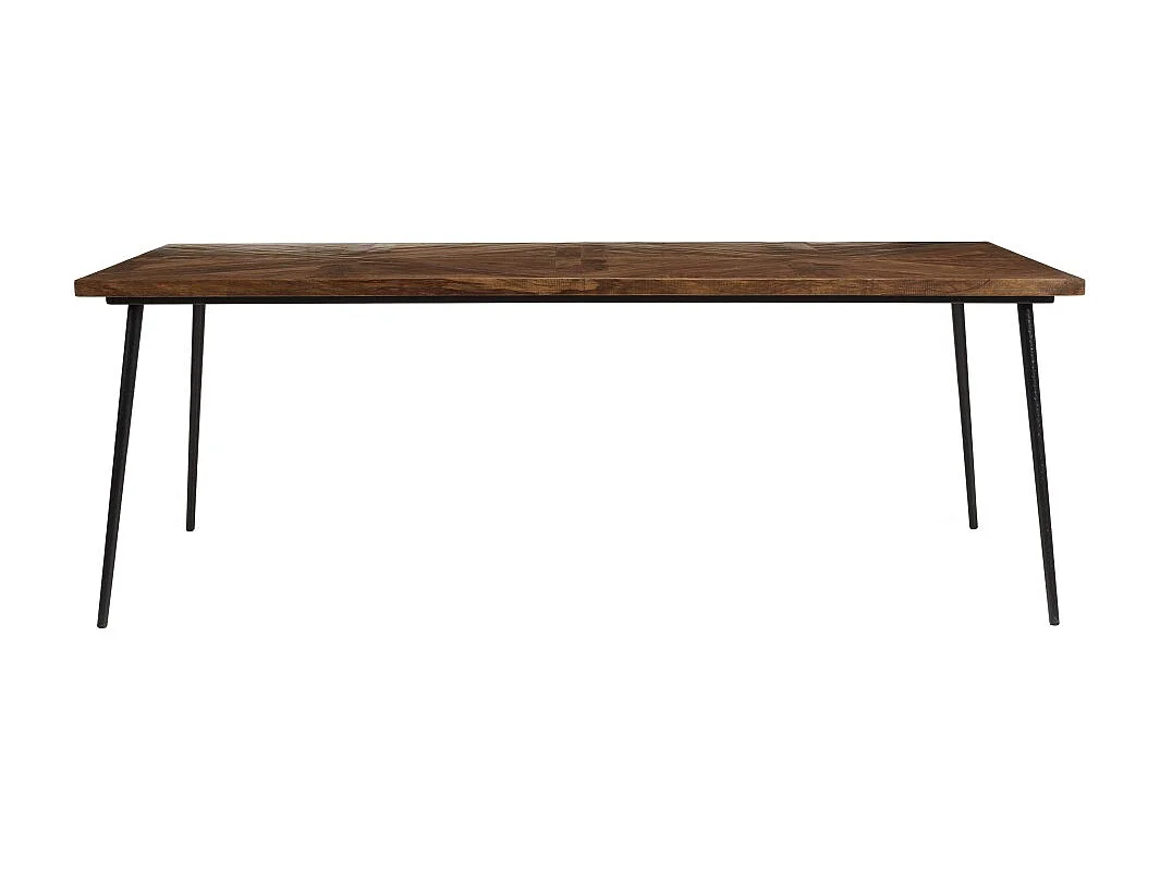 KIARA - Table à manger rectangulaire 220x100cm bois recyclé