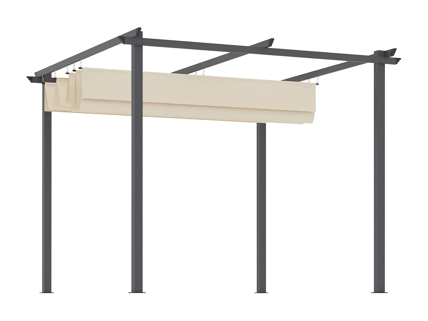 Gazebo pergola da giardino 3x3 mod. Havana