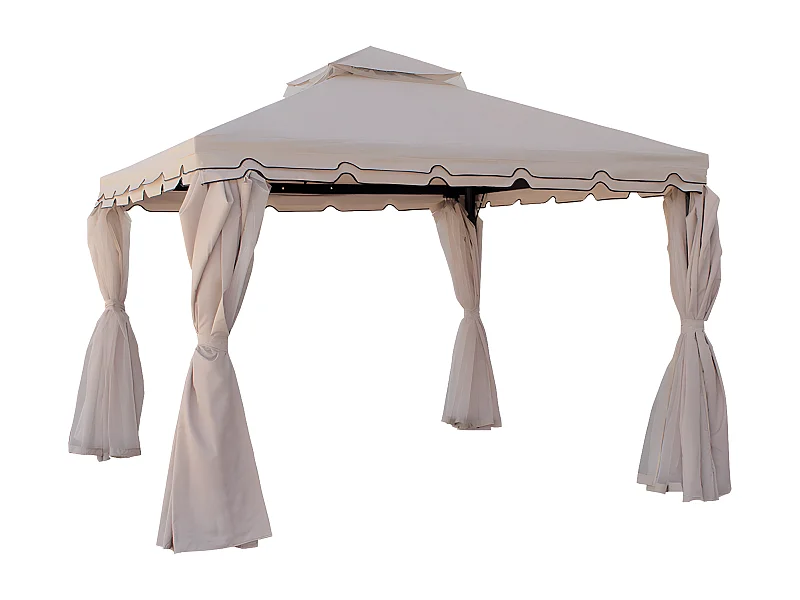 Gazebo da giardino 3×3 con zanzariera mod. Santiago