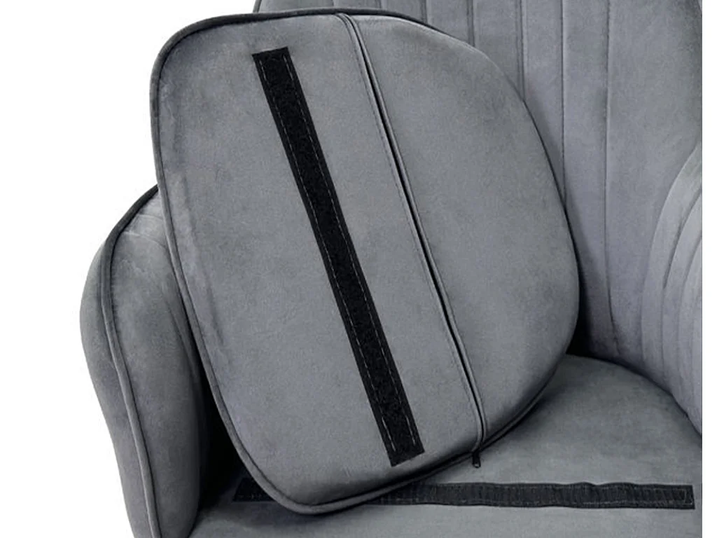 Sedia da pranzo in velluto grigio antracite poltroncina vintage mod. Celine