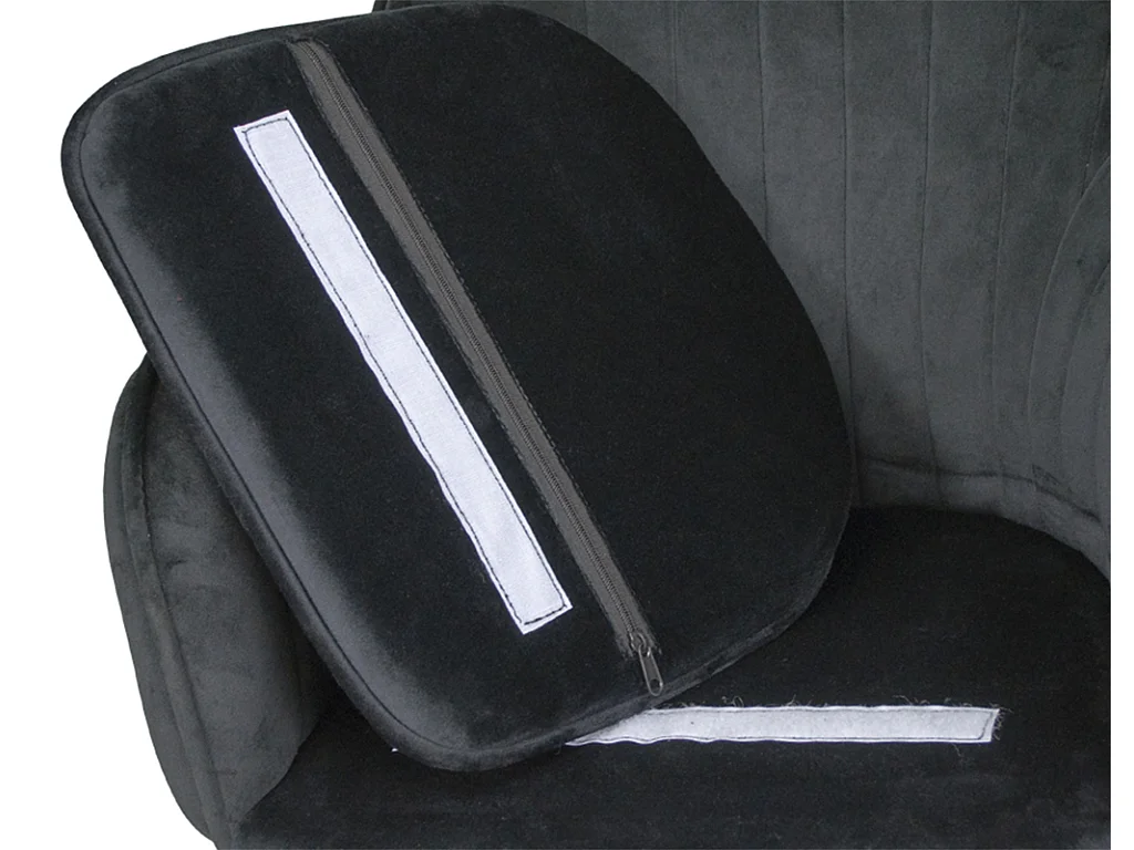 Sedia da pranzo in velluto nero poltroncina vintage mod. Celine