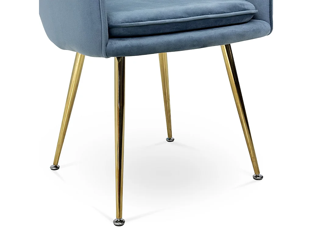 Sedia da pranzo in velluto carta da zucchero poltroncina vintage mod. Celine