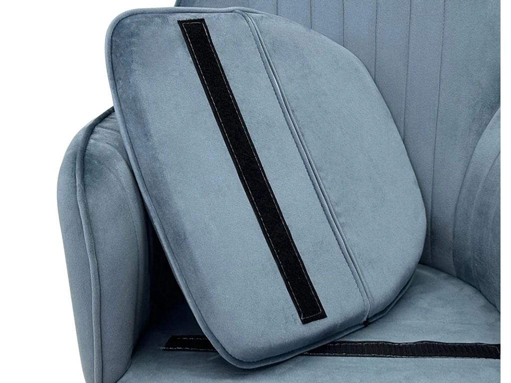 Sedia da pranzo in velluto carta da zucchero poltroncina vintage mod. Celine