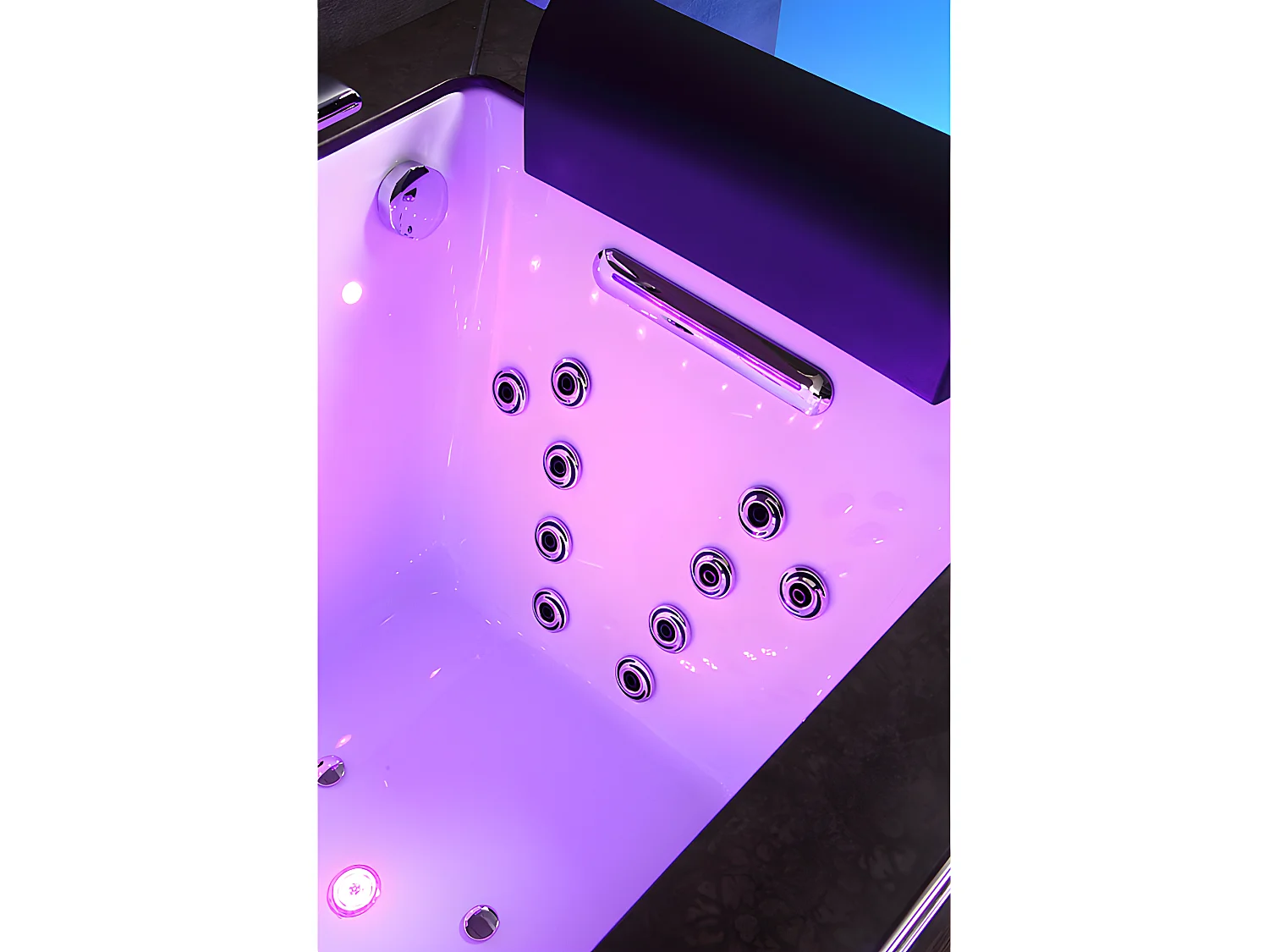 Baignoire balneo Thérapeutique ALTESS BLACK 180 2 places ARCHIPEL® - 180x90