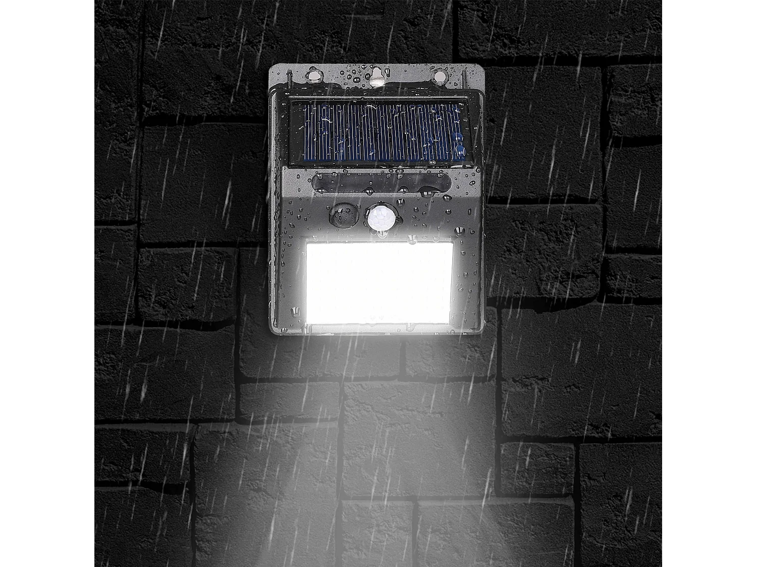 Lot de 12 appliques solaire led mural